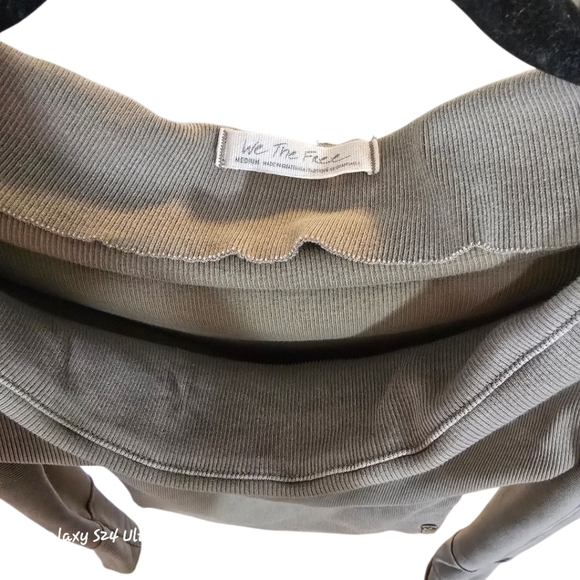 We The Free Off-Shoulder Brown Long Sleeve Top - Picture 4 of 5